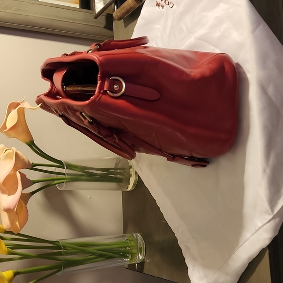 Coach Margot satchel/ Small  matching color Coach wallet/ ID /key chain - Picture 8 of 16